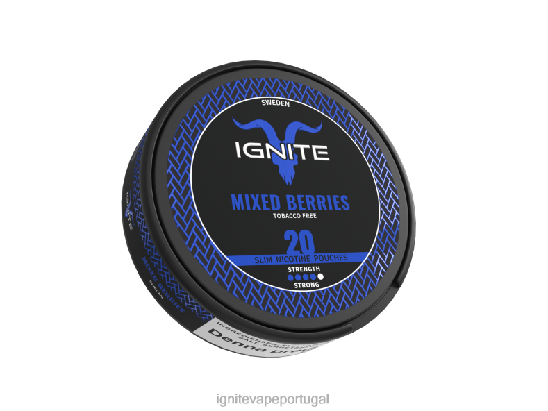 IGNITE bolsas de nicotina mirtilo 04RDB165 | Ignite Vape Valor