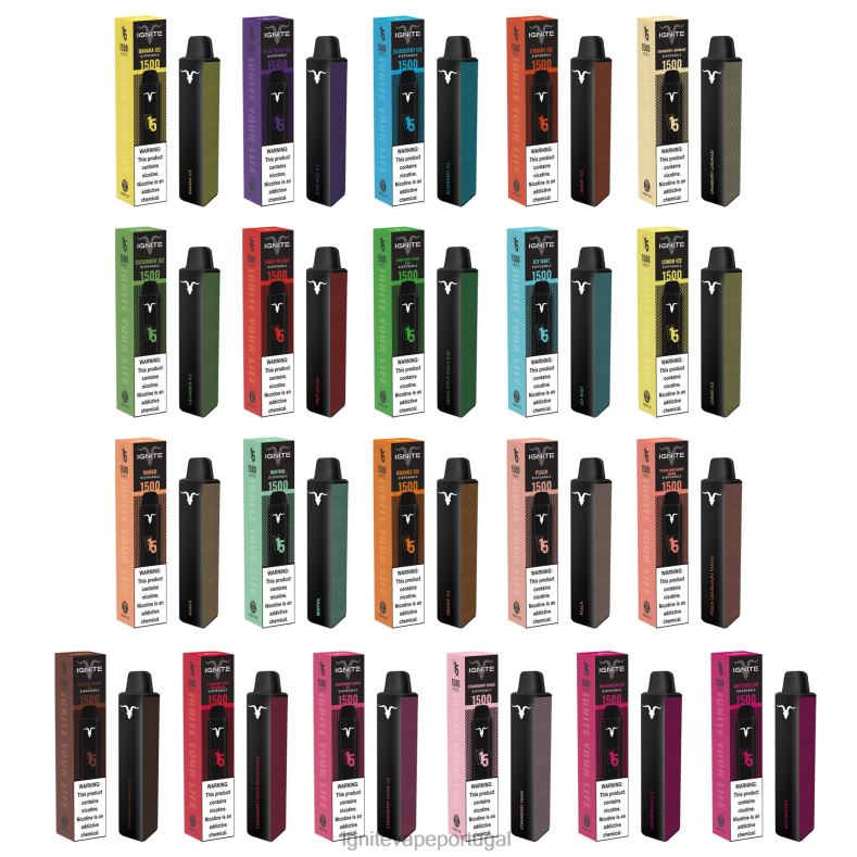 IGNITE V15 caneta vaporizadora melancia, maçã, morango 04RDB115 | Ignite Vape Valor