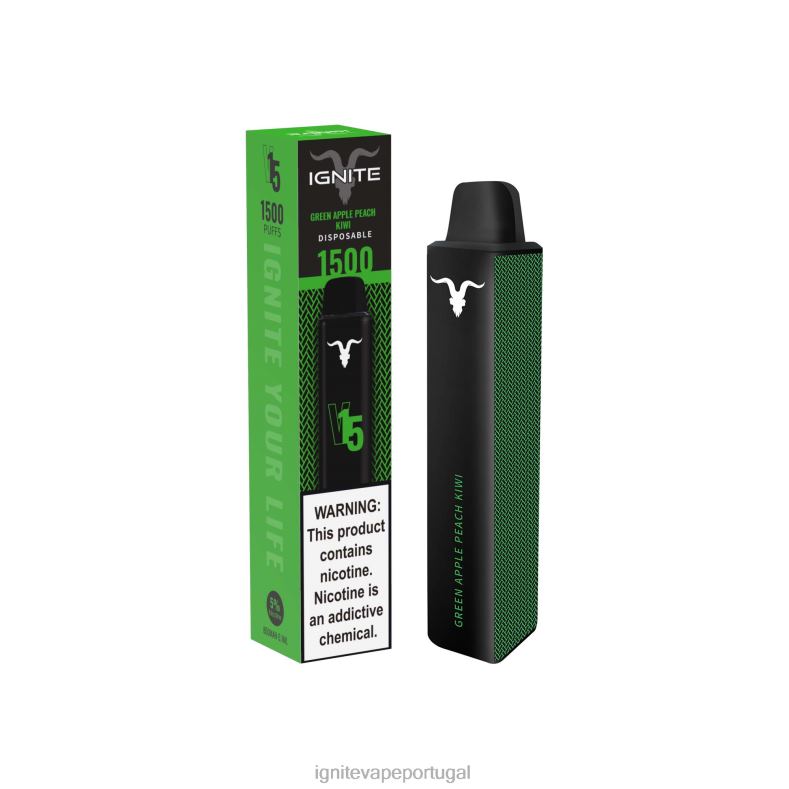 IGNITE V15 caneta vaporizadora melancia, maçã, morango 04RDB115 | Ignite Vape Valor