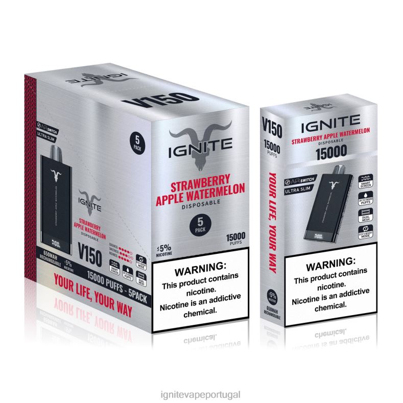 IGNITE V150 caneta vape pacote com 5 banana cereja 04RDB83 | Ignite Pod Portugal