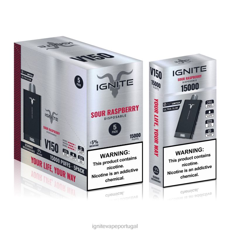 IGNITE V150 caneta vape pacote com 5 banana cereja 04RDB83 | Ignite Pod Portugal