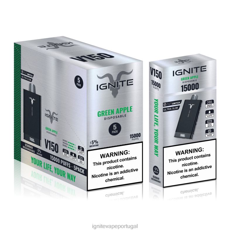 IGNITE V150 caneta vape pacote com 5 banana cereja 04RDB83 | Ignite Pod Portugal