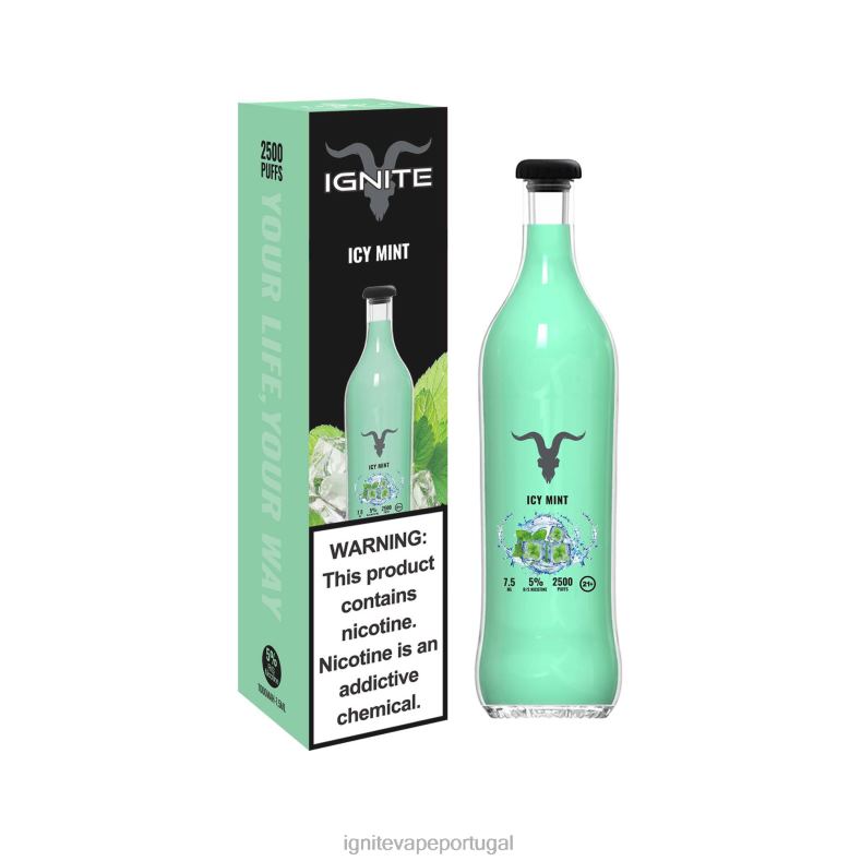IGNITE V25 caneta vaporizadora gelo de maçã azeda 04RDB118 | Ignite Cigarro Eletronico