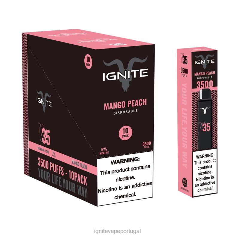 IGNITE V35 caneta vape pacote com 10 gelo de melancia e maçã 04RDB129 | Ignite Loja