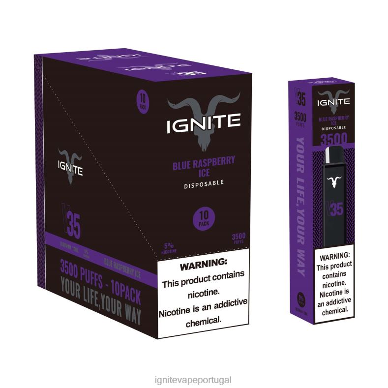 IGNITE V35 caneta vape pacote com 10 melancia, maçã, morango 04RDB126 | Ignite Pod Sabores
