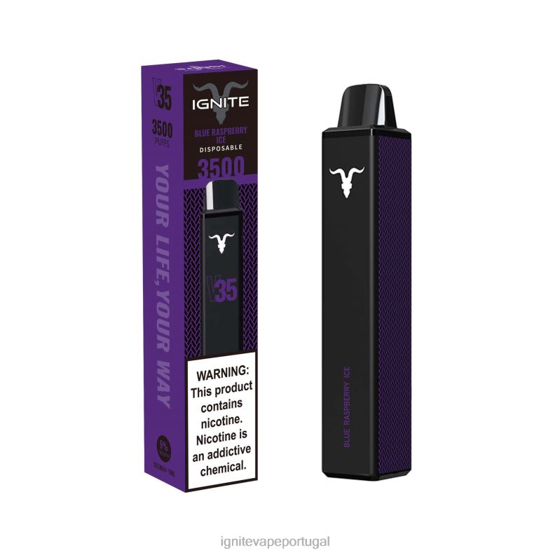 IGNITE V35 caneta vaporizadora gelo de mirtilo 04RDB130 | Vape Ignite PreÃ§o