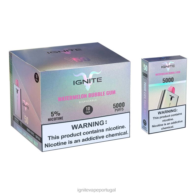 IGNITE V50 caneta vape pacote com 10 morango banana 04RDB149 | Ignite Loja