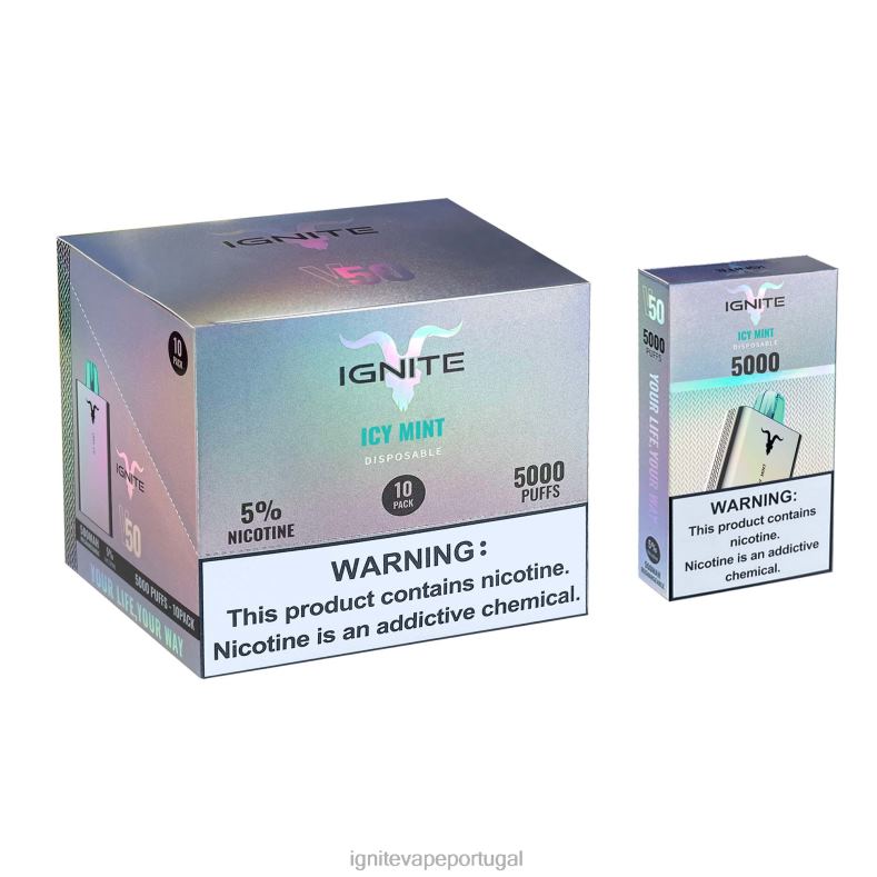 IGNITE V50 caneta vape pacote com 10 morango banana 04RDB149 | Ignite Loja