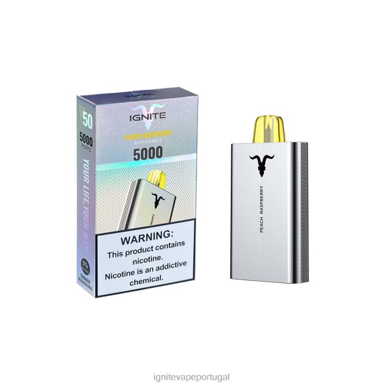 IGNITE V50 caneta vaporizadora framboesa pêssego 04RDB159 | Ignite Loja