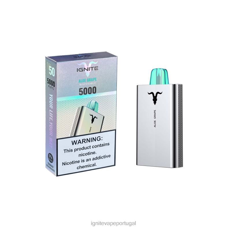 IGNITE V50 caneta vaporizadora uva aloe 04RDB24 | Ignite Lisbon