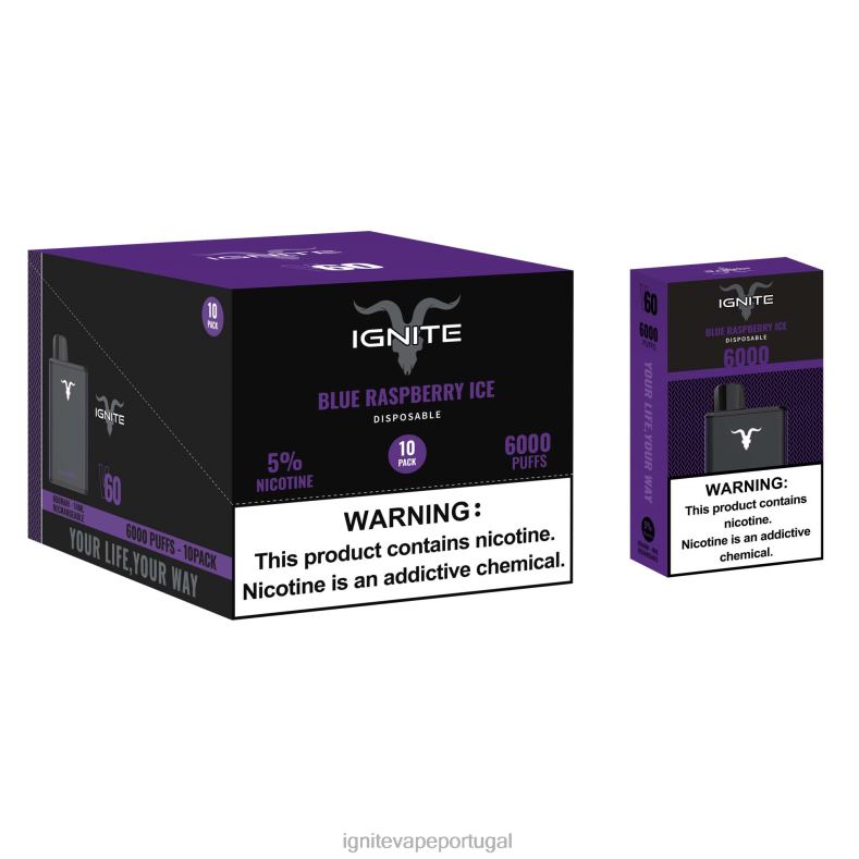IGNITE V60 caneta vape pacote com 10 manga pêssego 04RDB21 | Ignite Vape Portugal