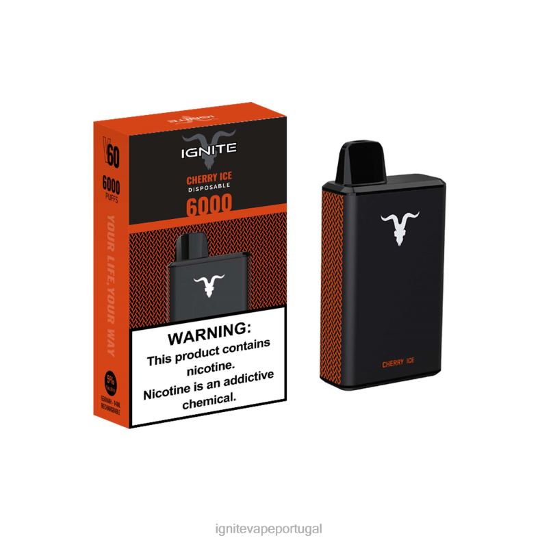 IGNITE V60 caneta vaporizadora gelo de mirtilo 04RDB29 | Ignite Loja