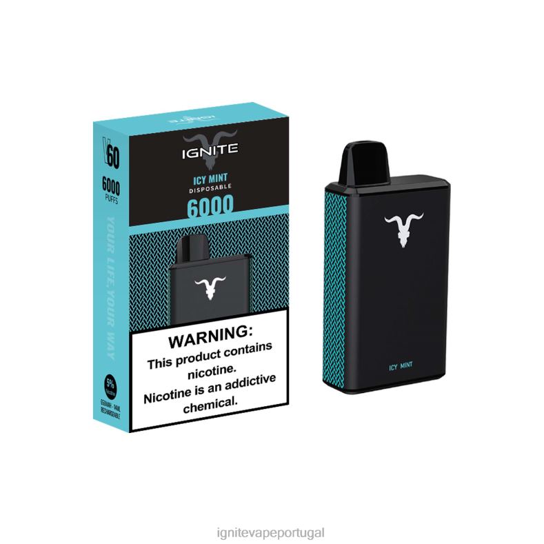 IGNITE V60 caneta vaporizadora gelo de mirtilo 04RDB29 | Ignite Loja