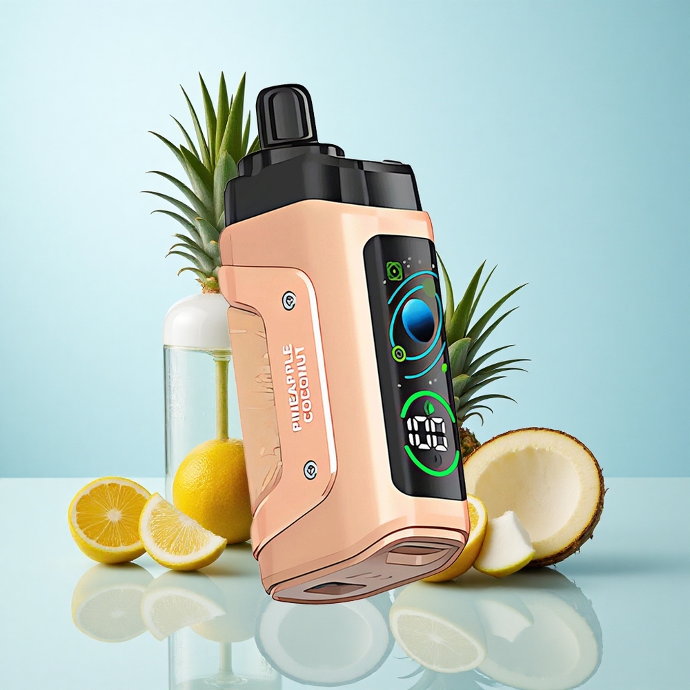 Abacaxi Coco Razz Bar 45000 Puffs Vape Descartável com Bobina Mesh 1.0 Ohm