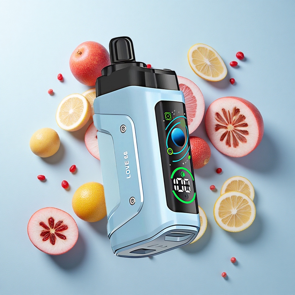 Amor 66 Razz Bar 45000 Puffs Vape Descartável com Bobina Mesh 1.0 Ohm e Bateria Recarregável 650 mAh