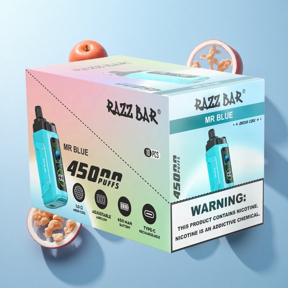 Azul Razz Bar 45000 Puffs Bobina Mesh 1.0 Ohm