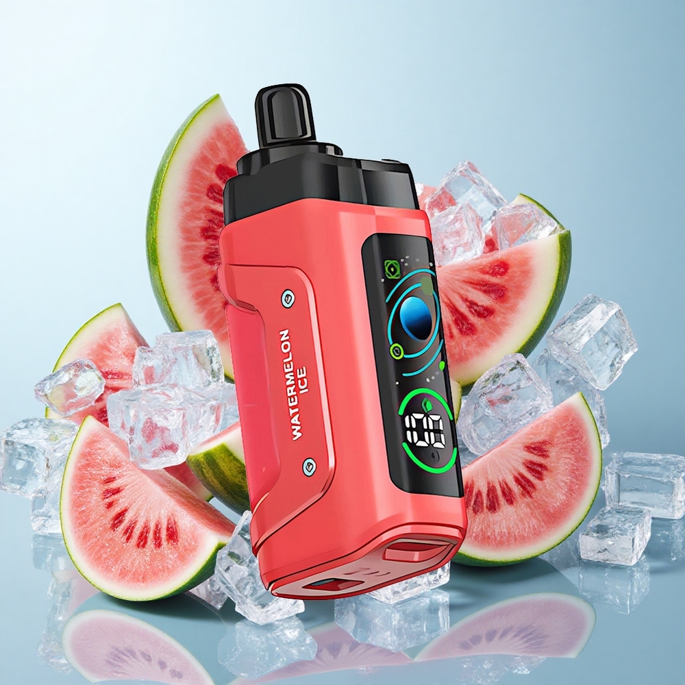 Melancia Gelo Razz Bar 45000 Puffs Vaporizador Descartável com Resistência Mesh 1.0 Ohm e Bateria 650 mAh