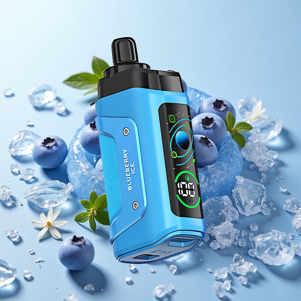 Mirtilo Gelo Razz Bar 45000 Puffs Recarregável Tipo-C