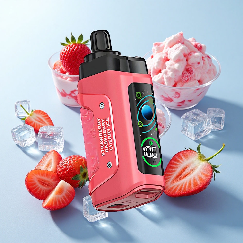 Morango Cereja Gelo Razz Bar 45000 Puffs Bobina Mesh 1.0 Ohm