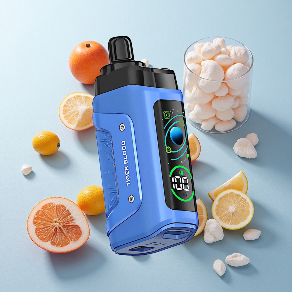 Sangue de Tigre Razz Bar 45000 Puffs Resistência Mesh 1.0 Ohm