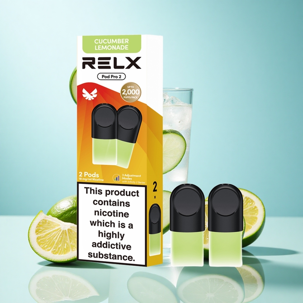 Bebida-Pepino Limonada RELX Pod Pro 2 1.9ml 600 Puffs 1.8%