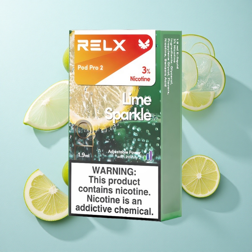 Brilho de limão Relx Pod Pro 2 3% Nicotina e 600 Puffs