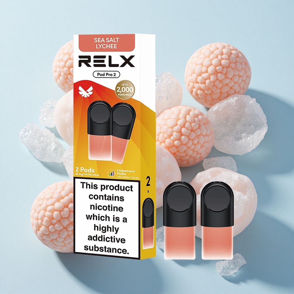 Combinado Lichia RELX Pod Pro 2 1.9ml Capacidade 1.8% Nicotina