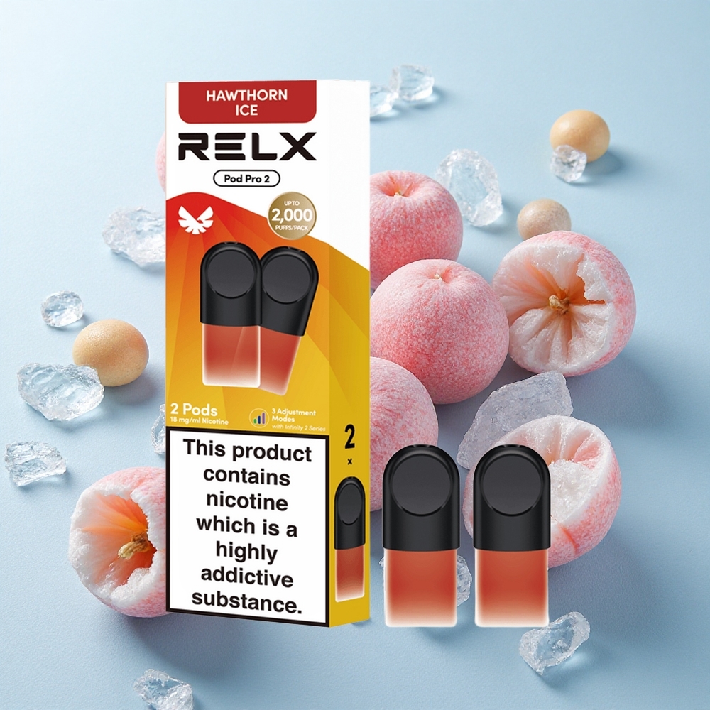 Espinheiro Gelo RELX Pod Pro 2 1.8% Nicotina 600 Puffs 3 Modos de Tensão