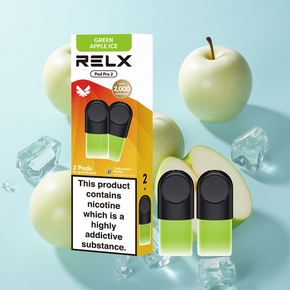 Maçã Verde Gelo RELX Pod Pro 2 1.9ml 600 Puffs
