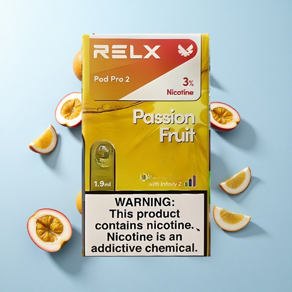 Maracujá RELX Pod Pro 2 3% Nicotina 600 Puffs