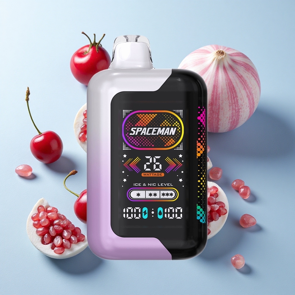 Cereja Romã SMOK SPACEMAN SP40000 com 20ml de eLíquido e 40000 Puffs