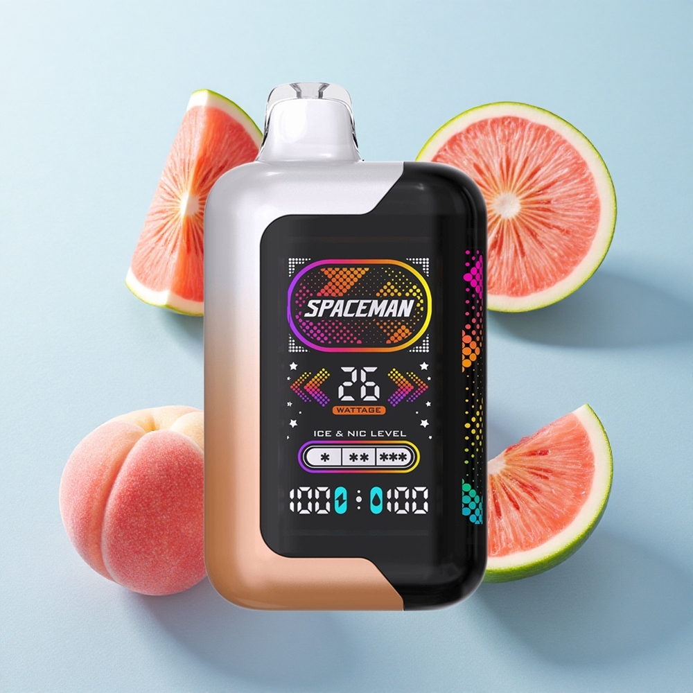 Pêssego Suculento Melancia SMOK SPACEMAN SP40000 com 20ml de Líquido e 40000 Puffs